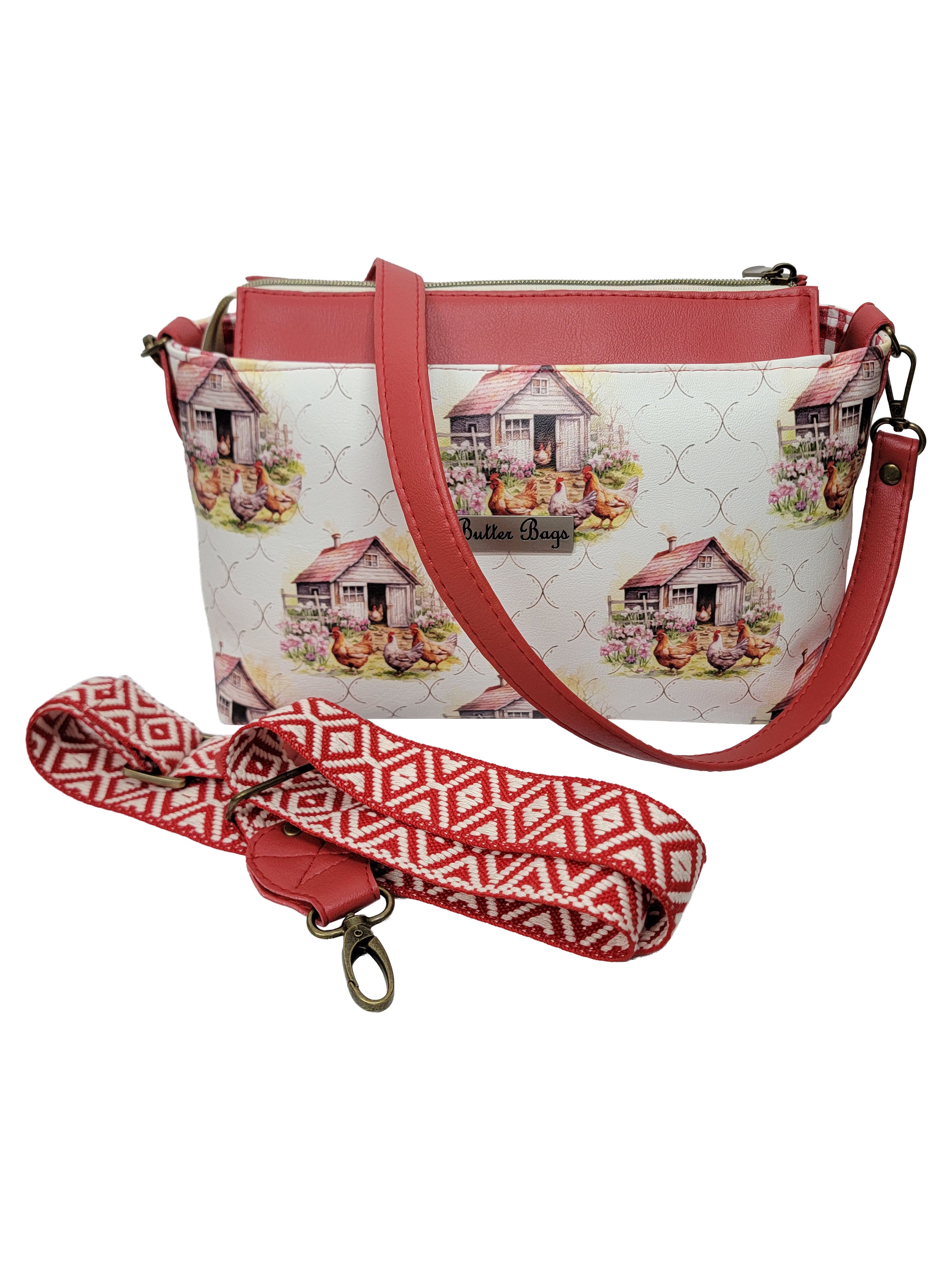 Home Farm Tote (crossbody strap included)