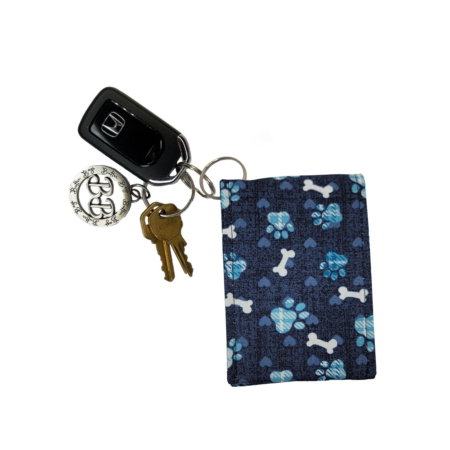 Paw Prints Keychain Wallet