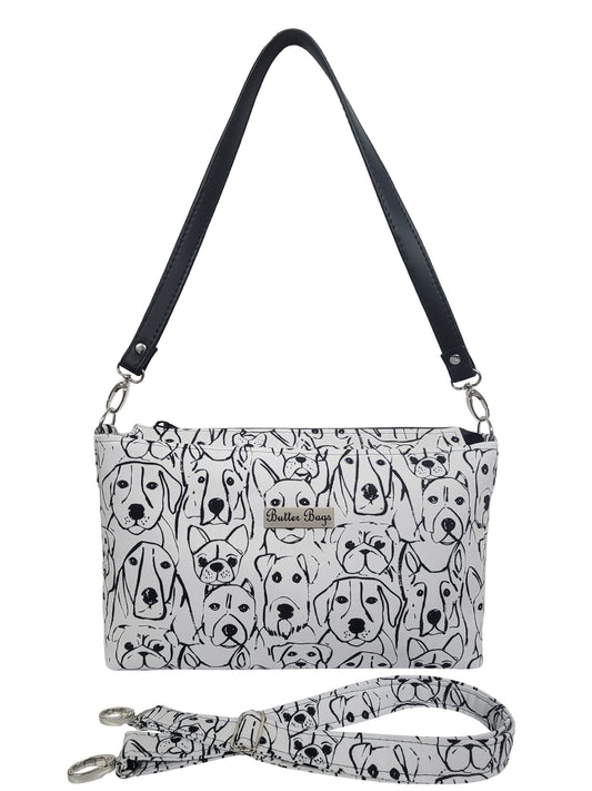 Puppy Dogs Canvas Tote (crossbody strap included)