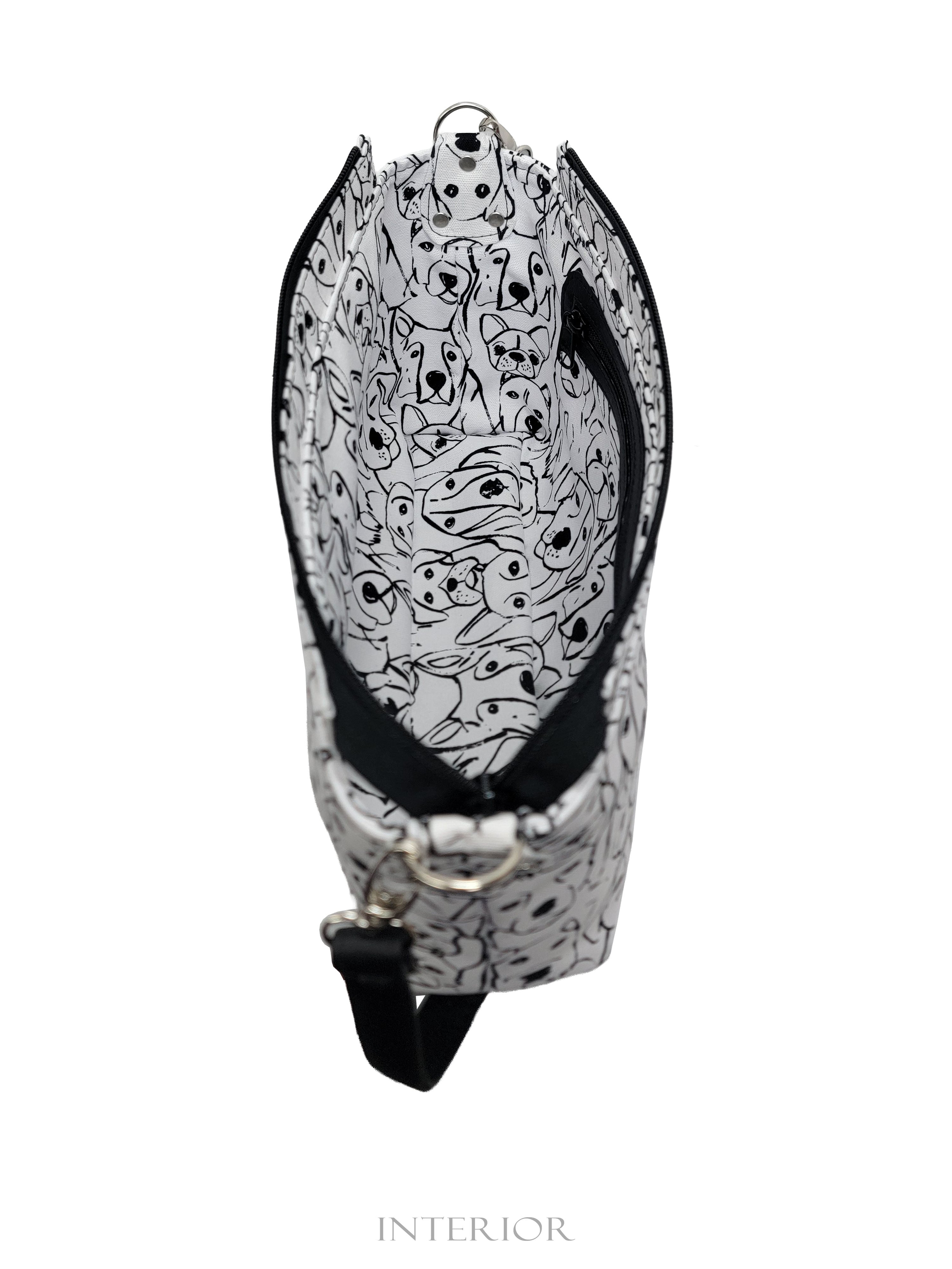 Puppy Dogs Canvas Tote (crossbody strap included)