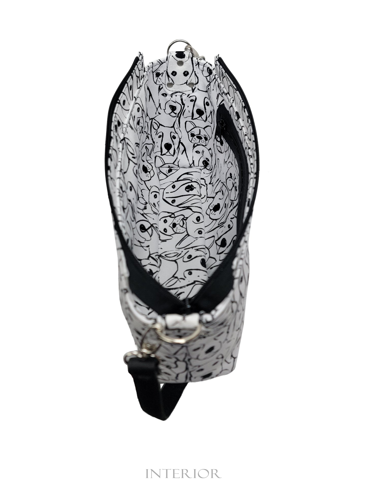 Puppy Dogs Canvas Tote (crossbody strap included)