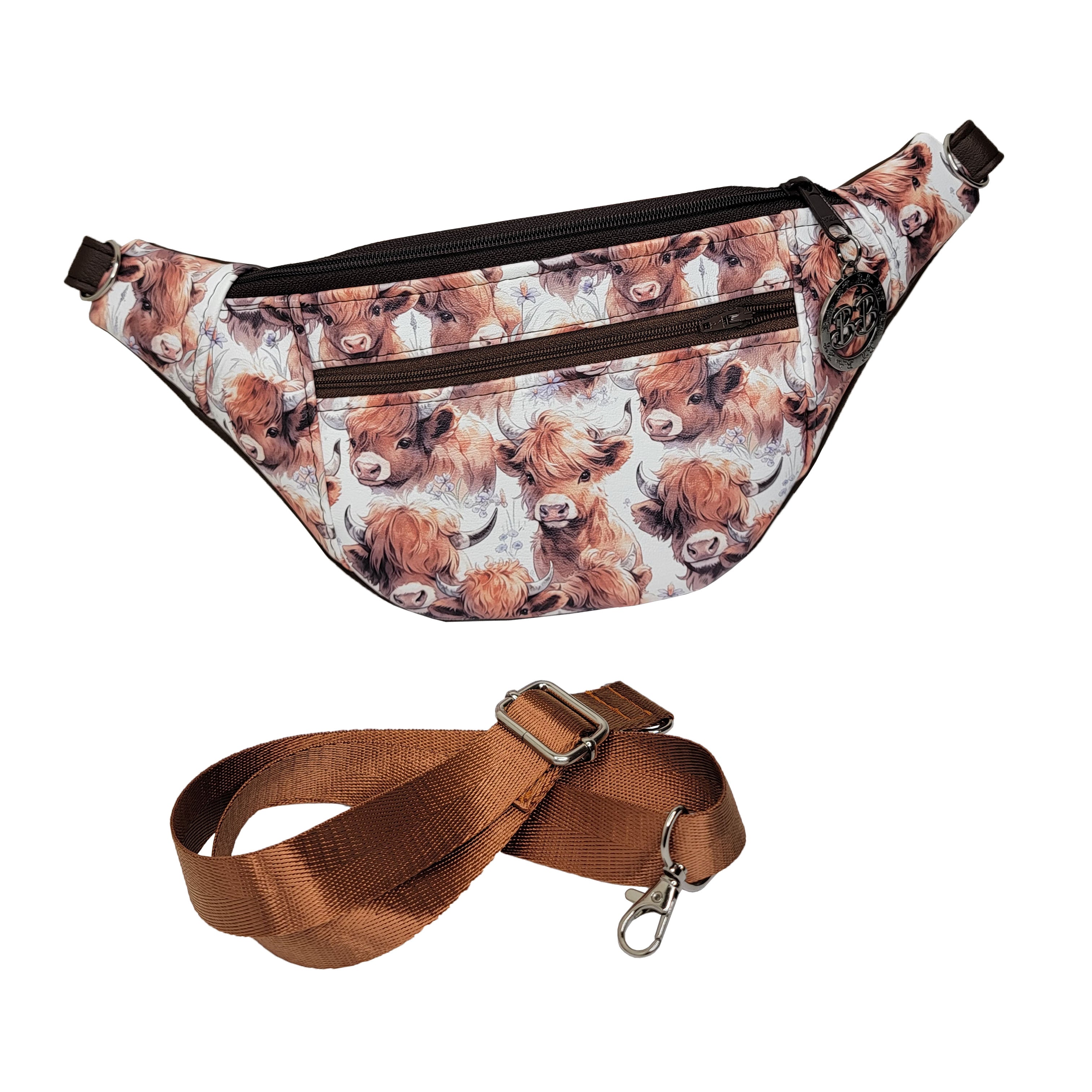 Highland Cow Print- Ferris Fanny Pack
