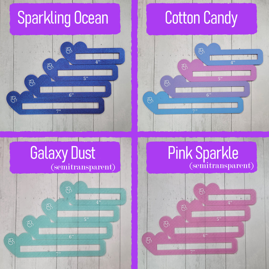Heart- Zipper Overlay Templates- Full Sizes