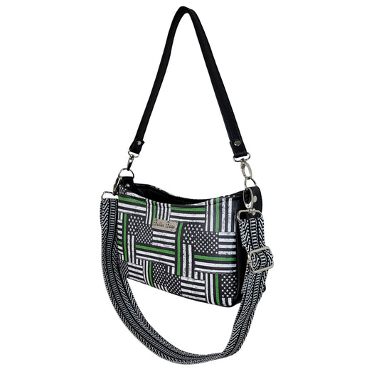 Green Line Flag Aries Crossbody Bag