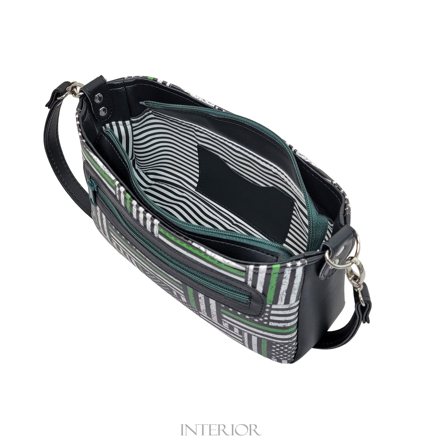 Green Line Flag Aries Crossbody Bag