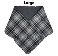 Grey Plaid Mini Scarf