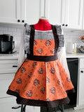Halloween Vintage Ruffle Pinafore Apron