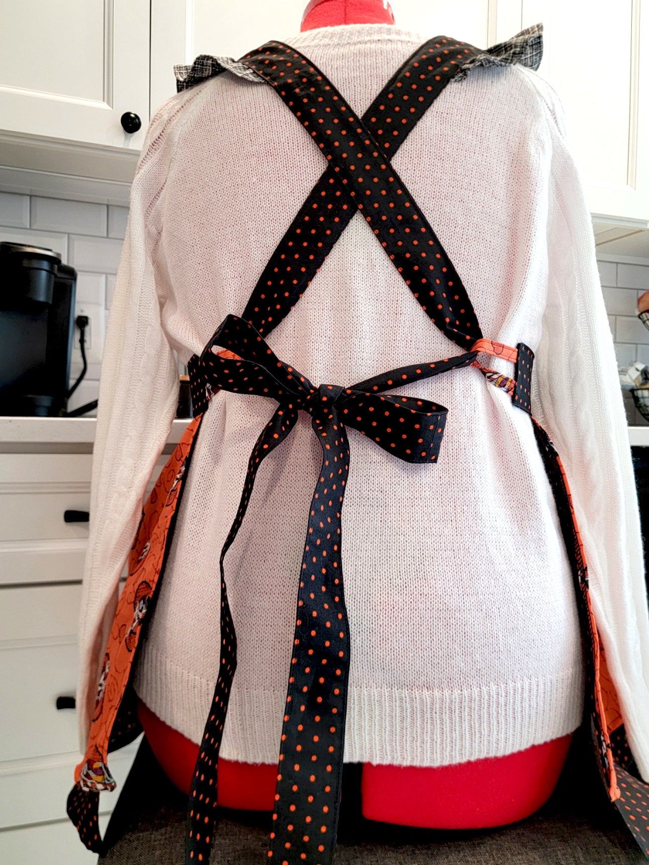 Halloween Vintage Ruffle Pinafore Apron