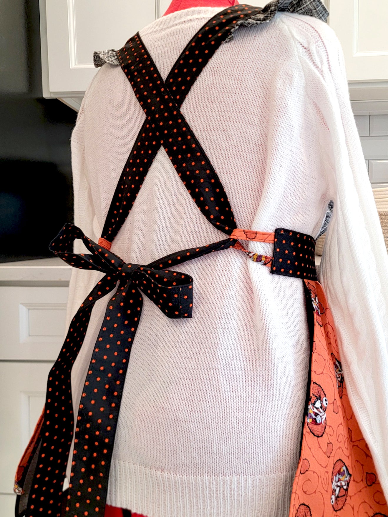 Halloween Vintage Ruffle Pinafore Apron