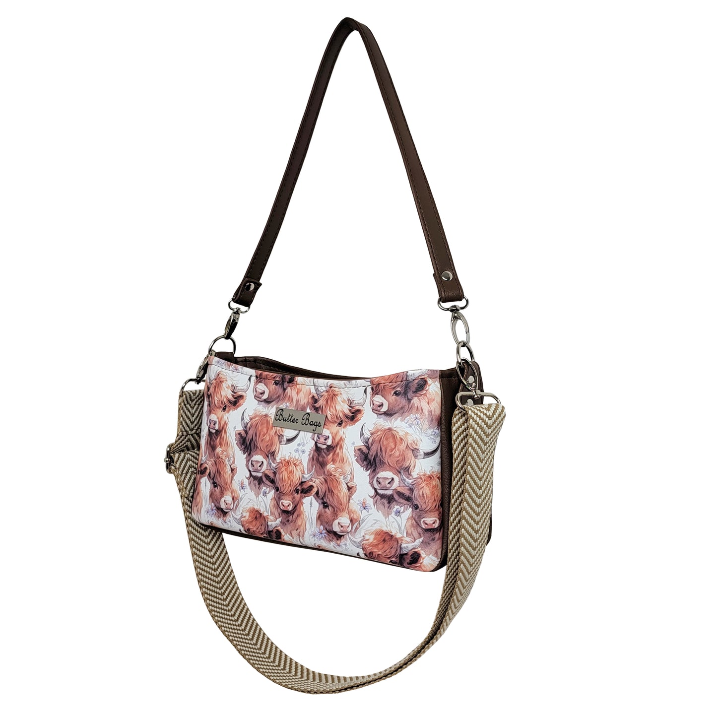 Highland Cow Aries Crossbody Bag