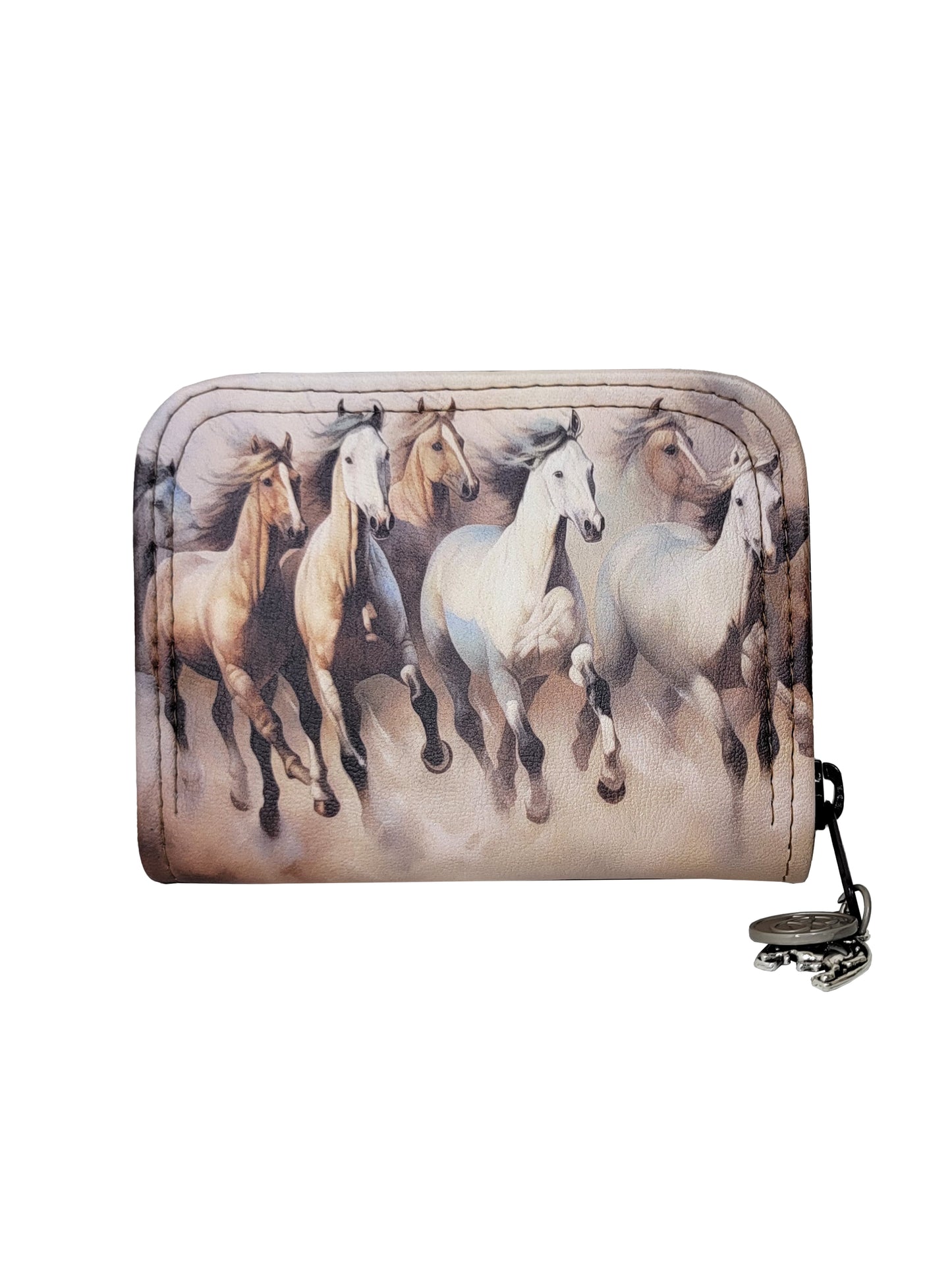 Horse Mini Zip Around Wallet