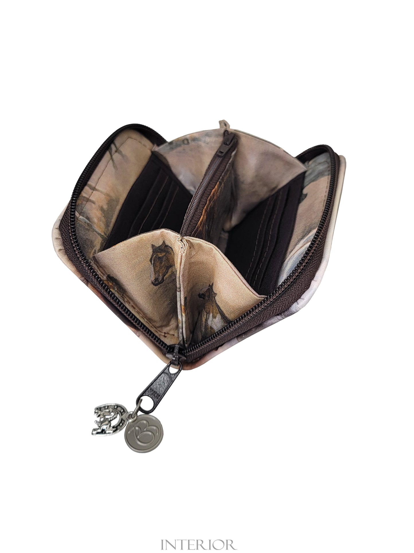 Horse Mini Zip Around Wallet