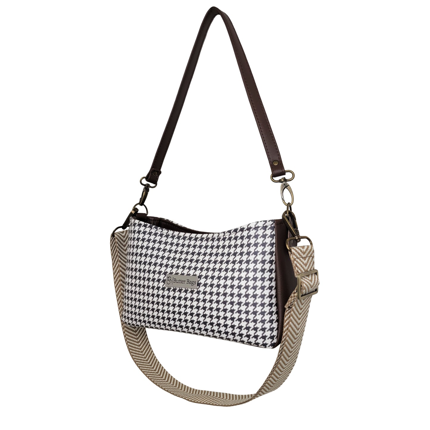 Houndstooth Aries Crossbody Bag