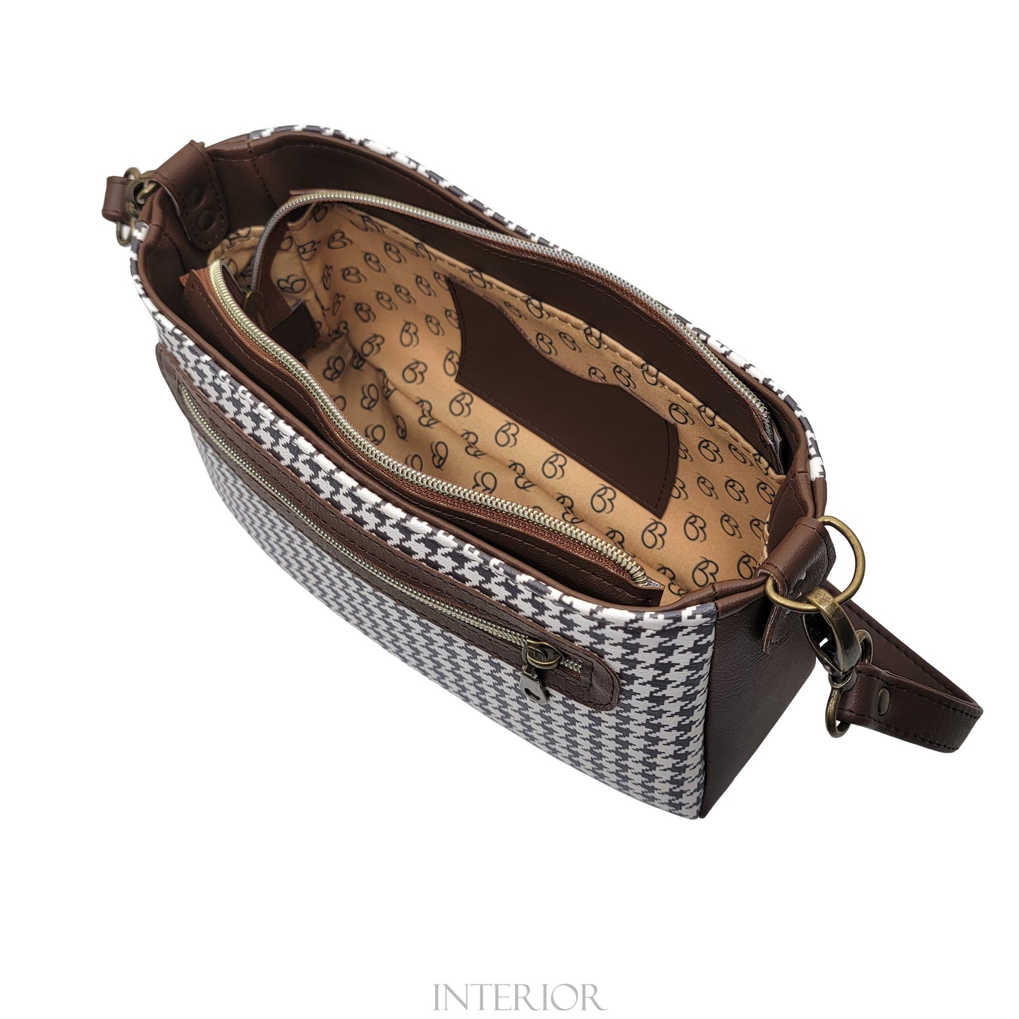 Houndstooth Aries Crossbody Bag