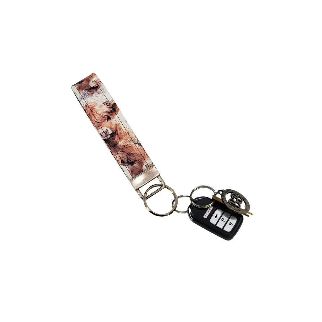 Highland Cow Key Fob