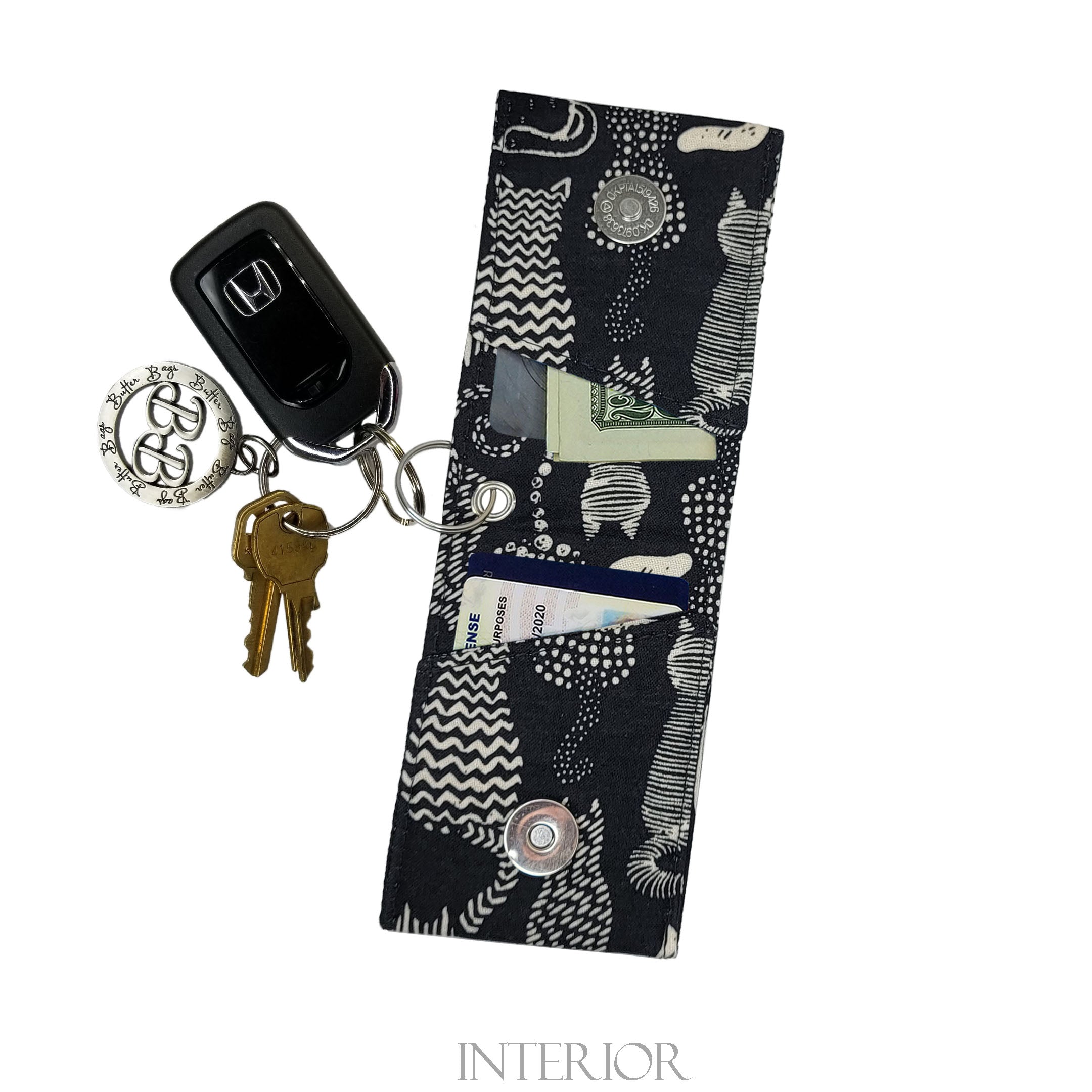 Keychain Wallet- Digital Pattern