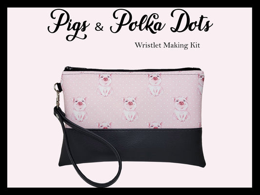 Pigs & Polka Dots Wristlet Making Kit