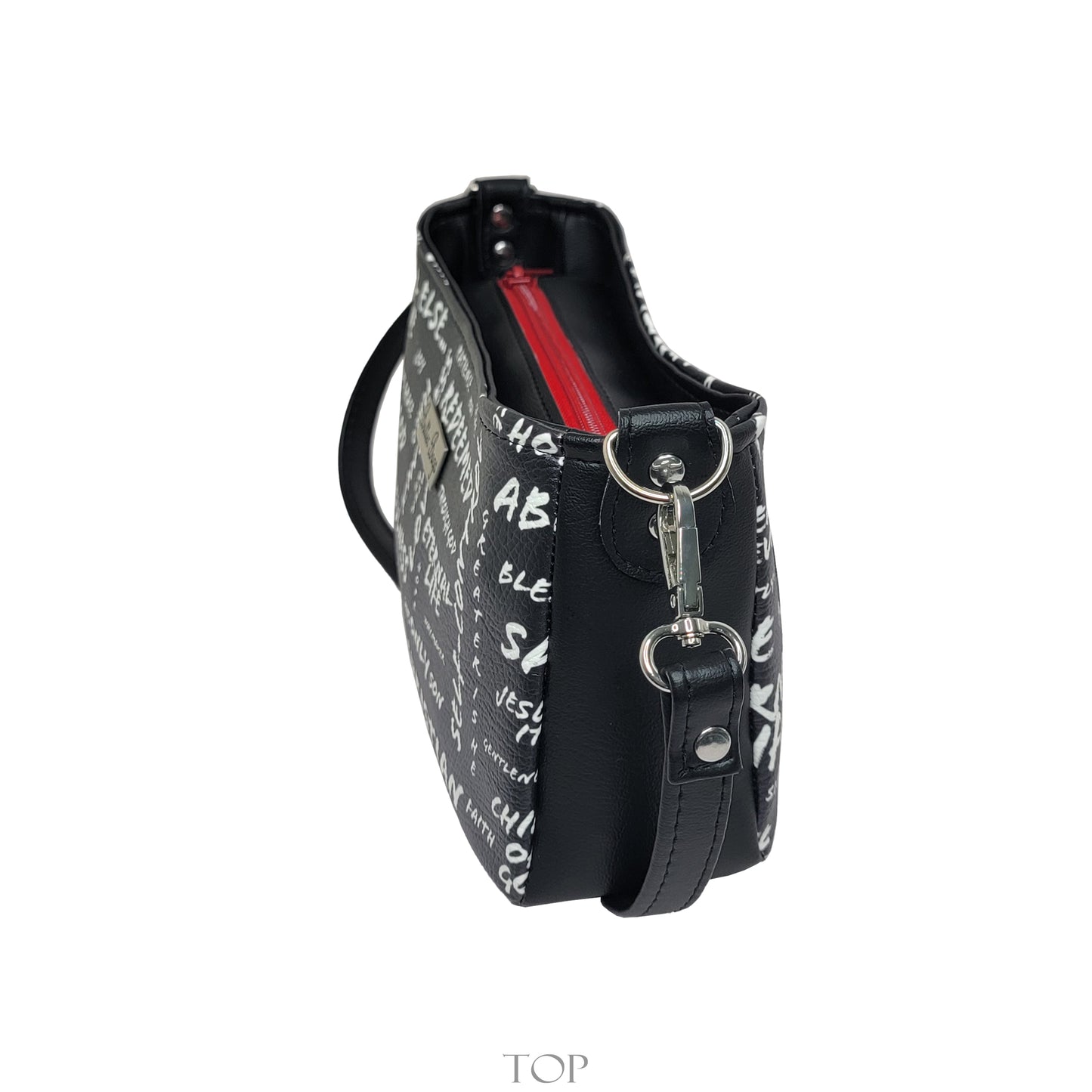 The Message Aries Crossbody Bag (black and white)