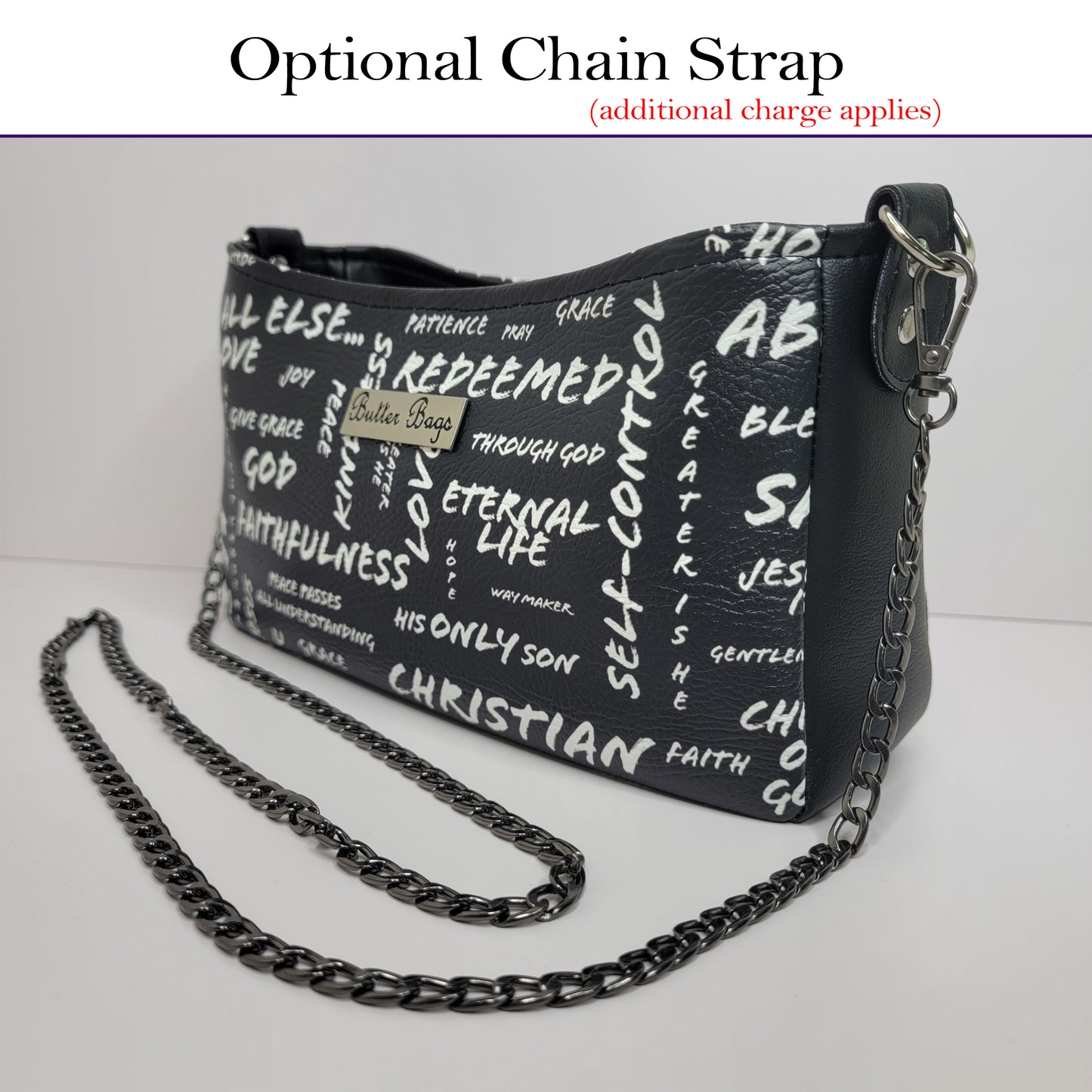 The Message Aries Crossbody Bag (black and white)