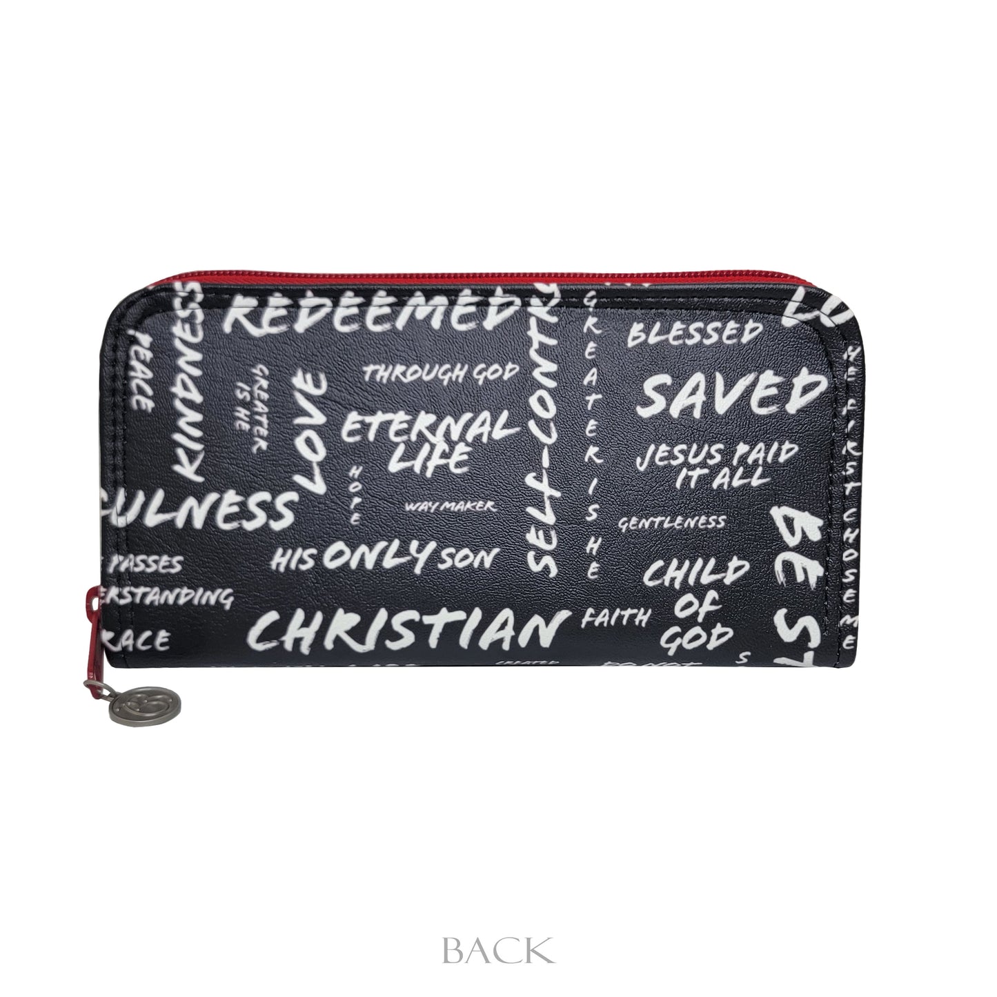 The Message- Zip Around Wallet (red)