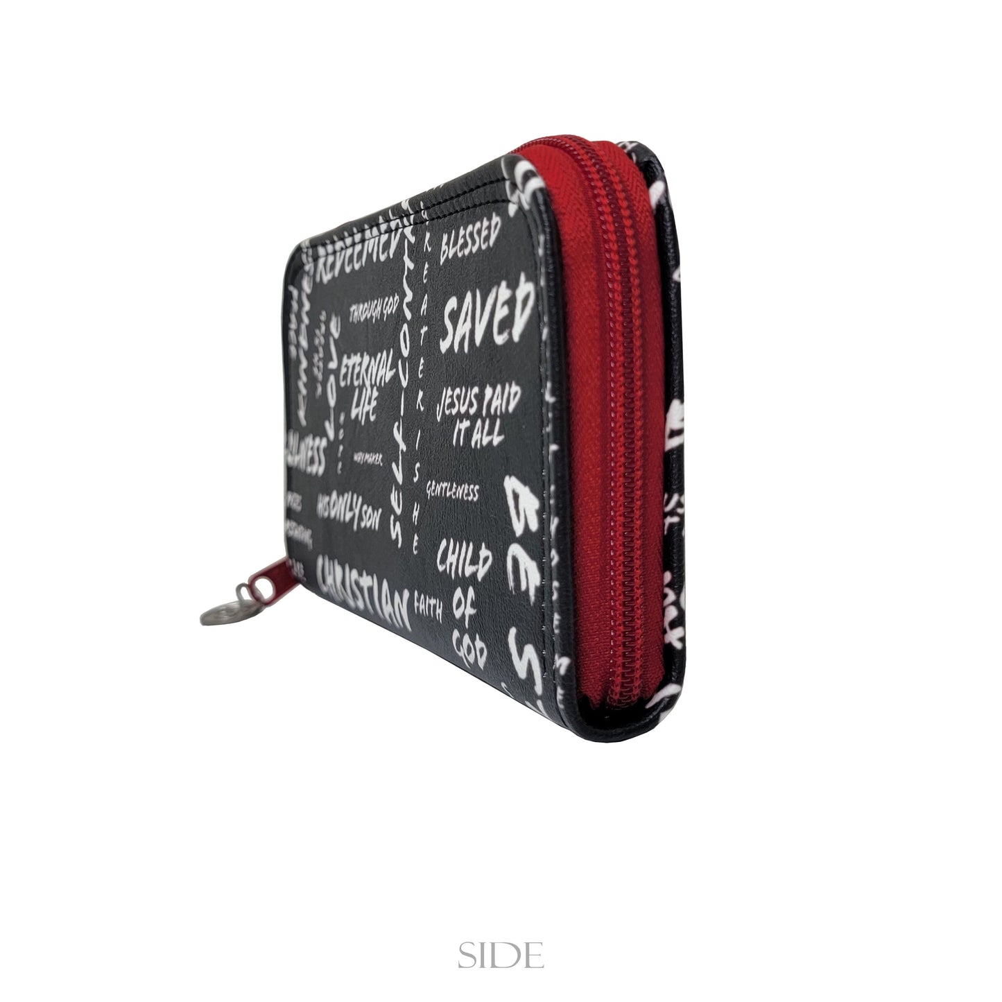 The Message- Zip Around Wallet (red)