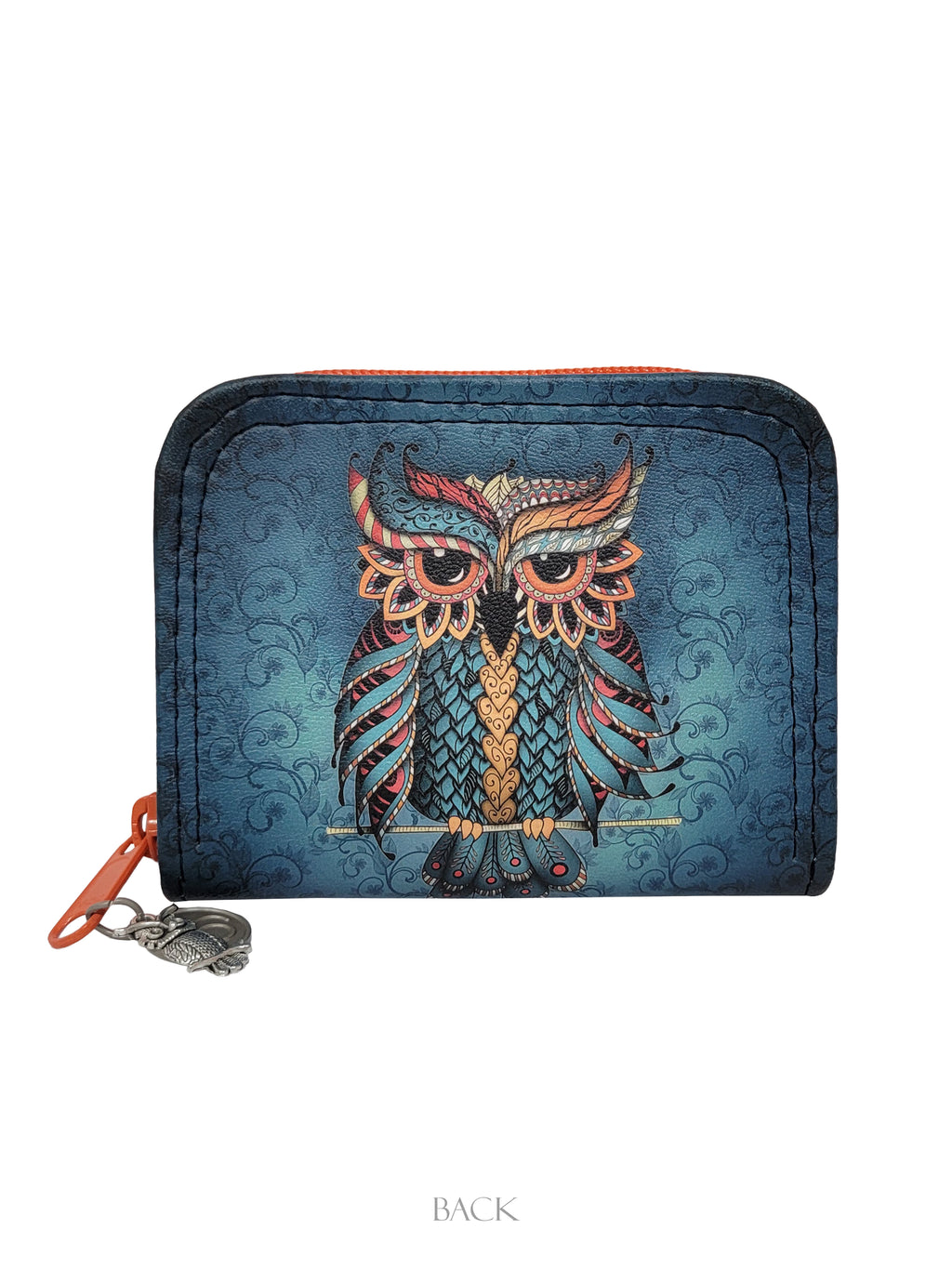 Midnight Owl Mini Zip Around Wallet