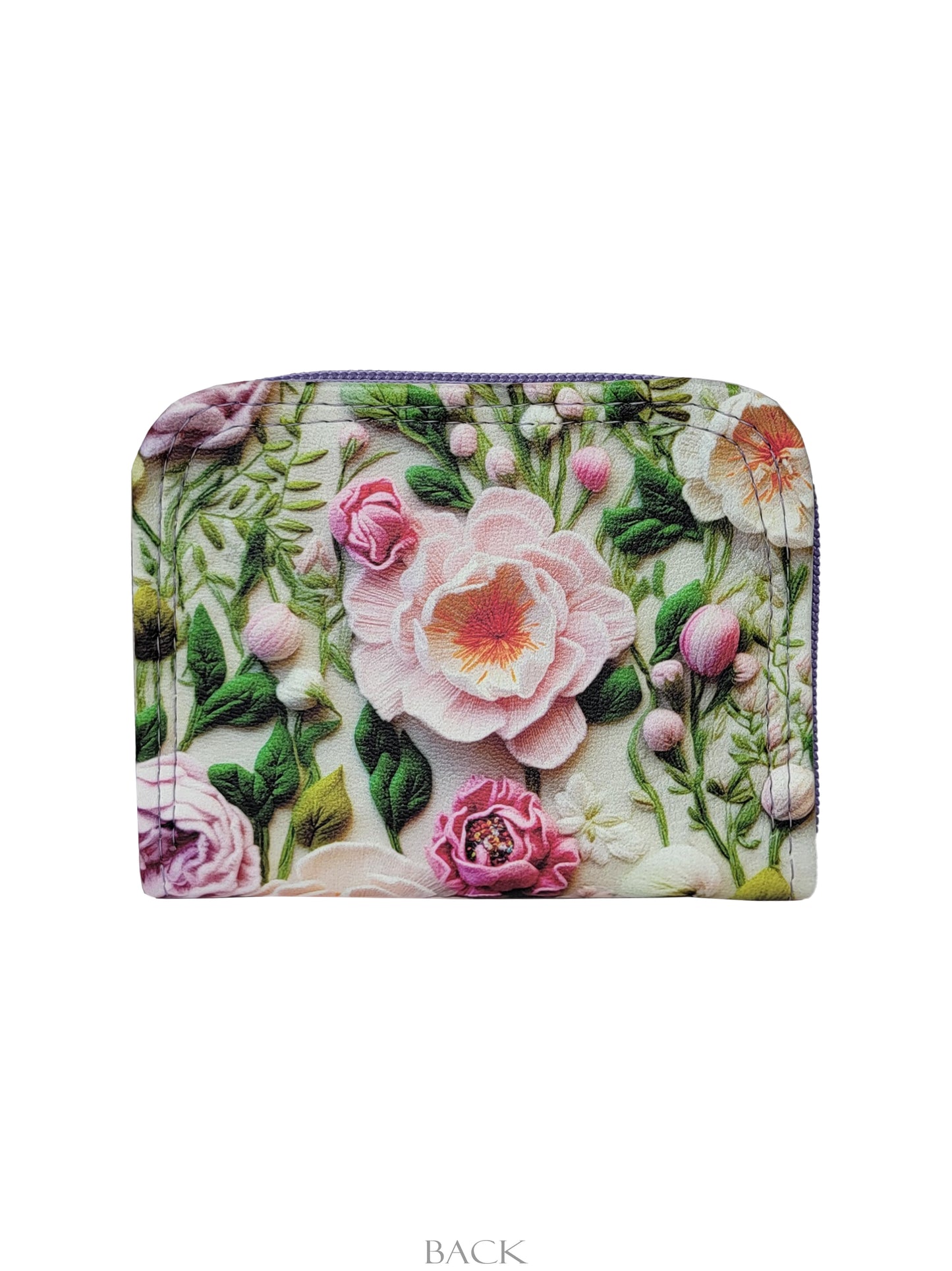 Flower Garden Mini Zip Around Wallet