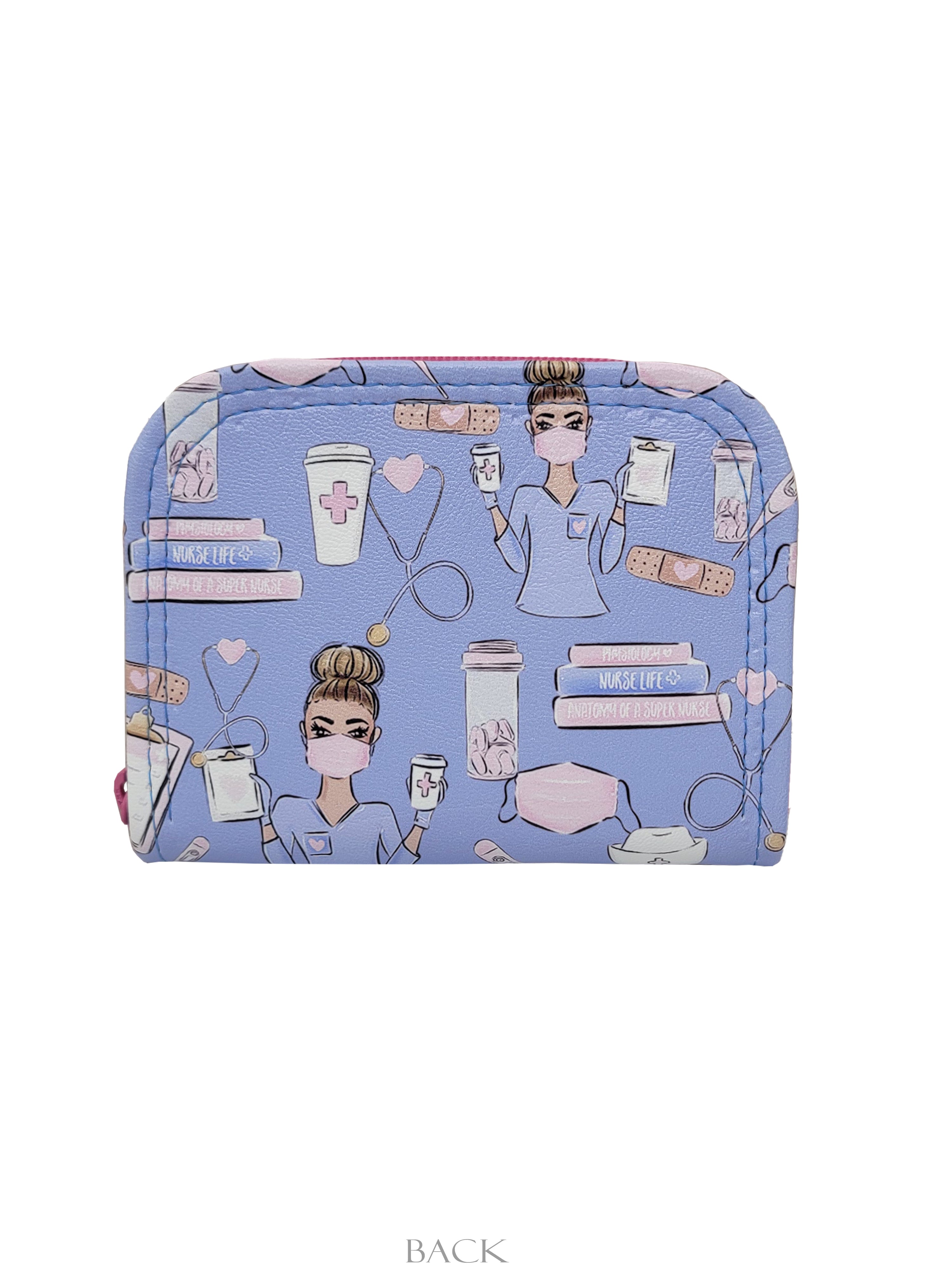 Health Care Mini Zip Around Wallet