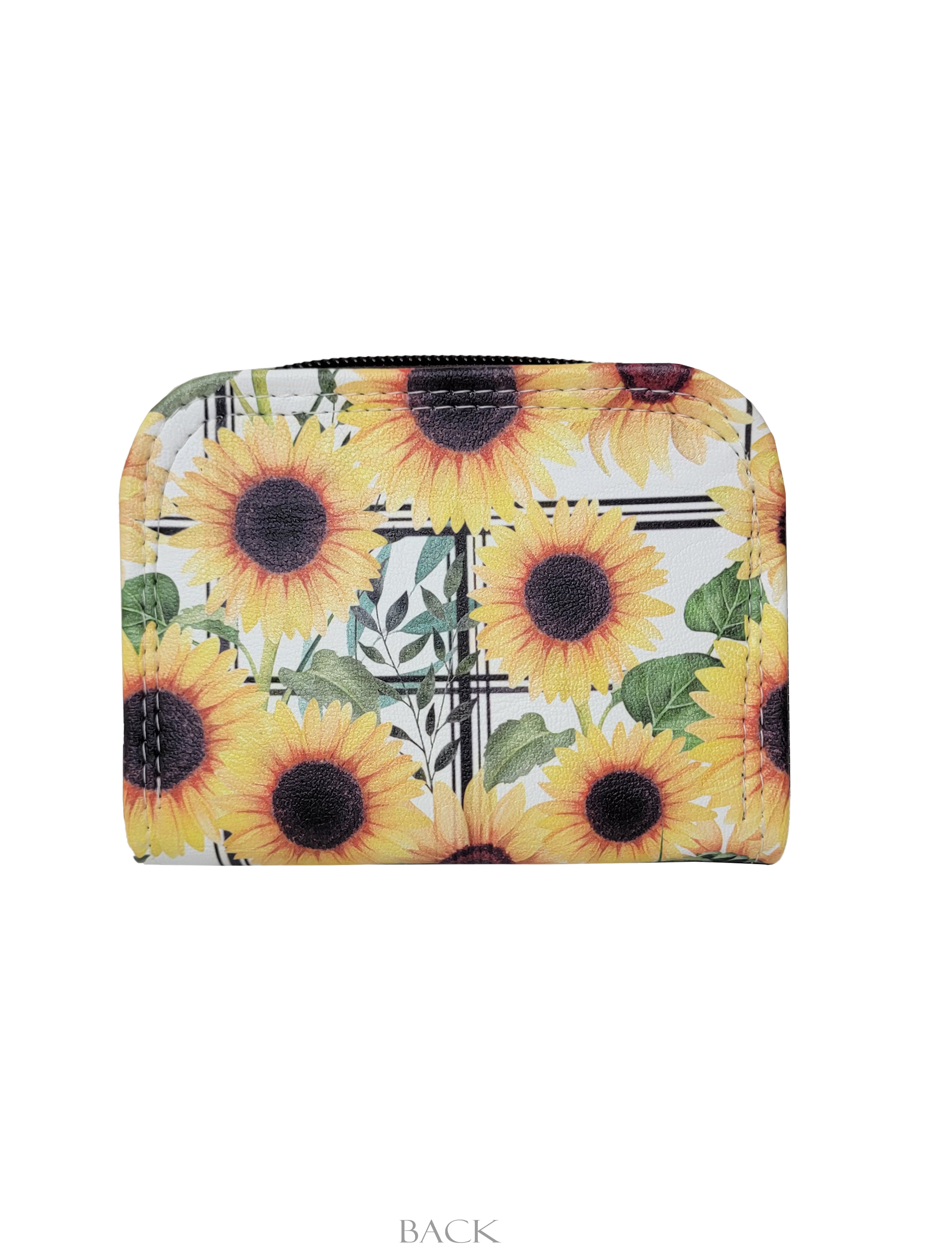Sunflower Mini Zip Around Wallet