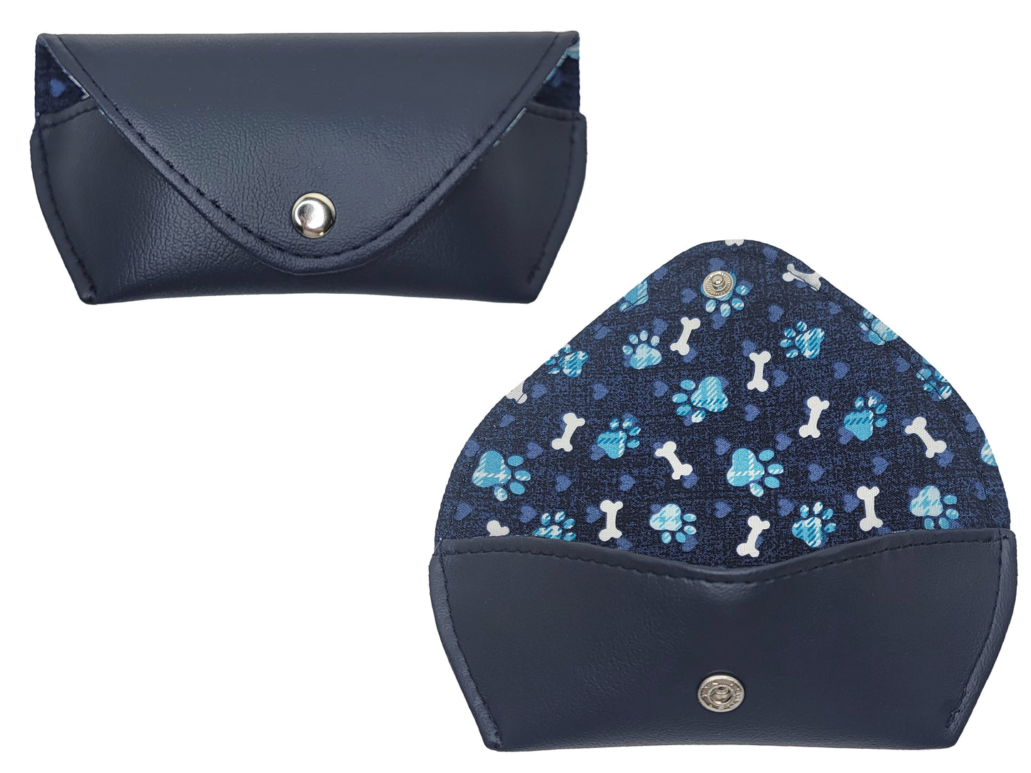 Navy & Paw Prints Case