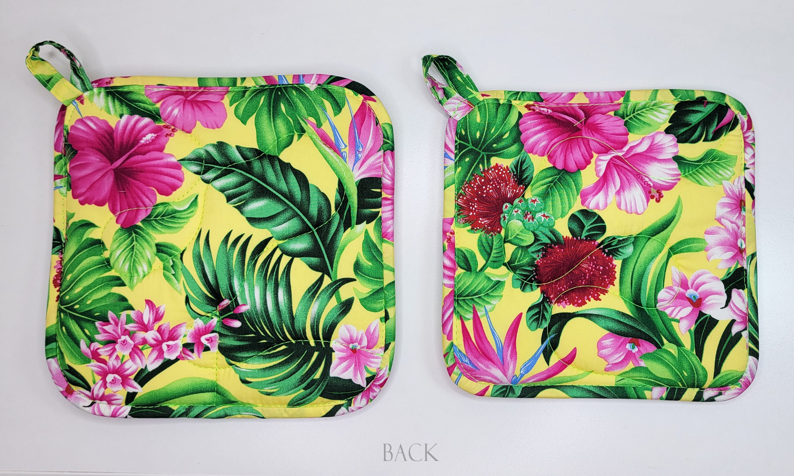 Neon Green Island Pot Holder Set