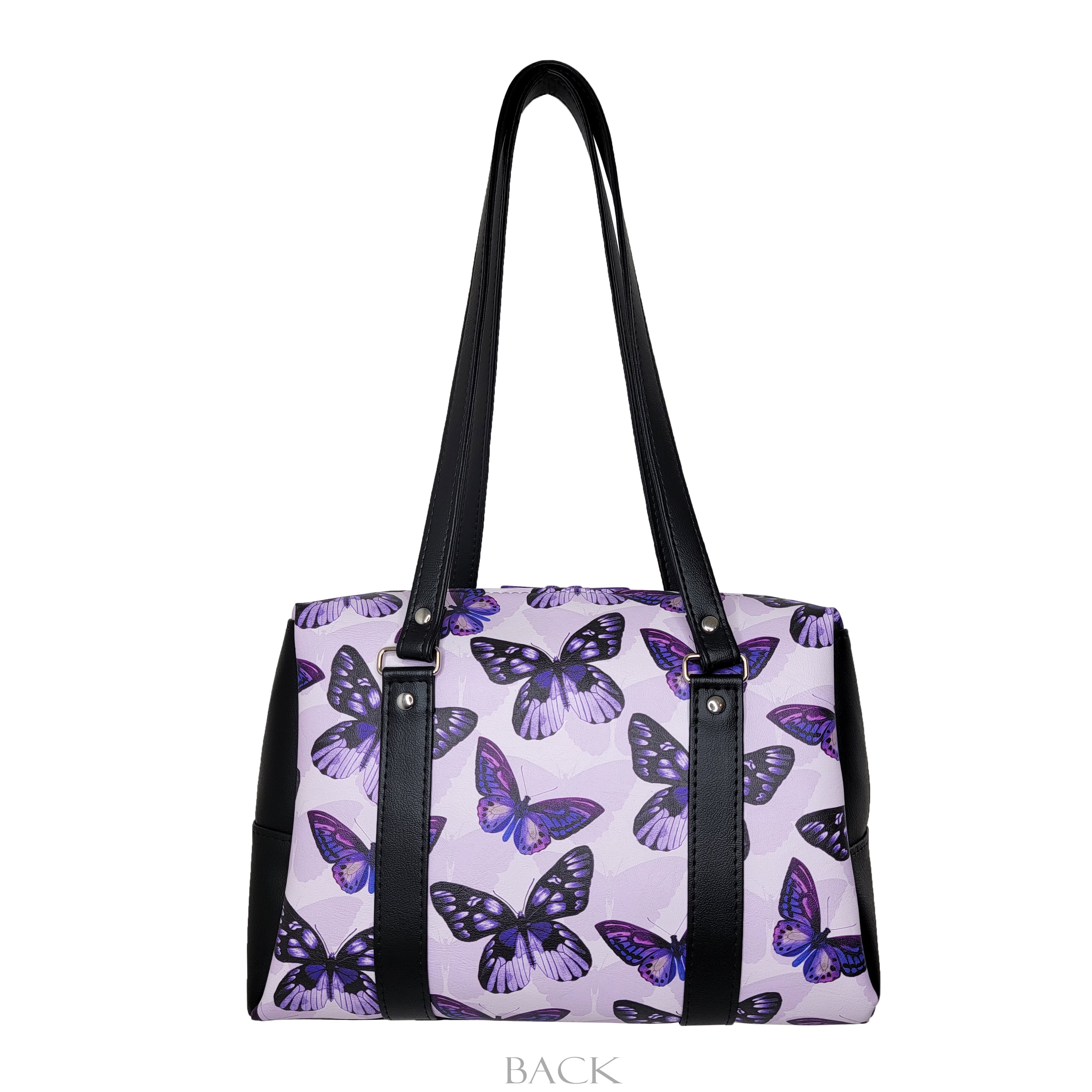 Purple Butterfly Colette Handbag