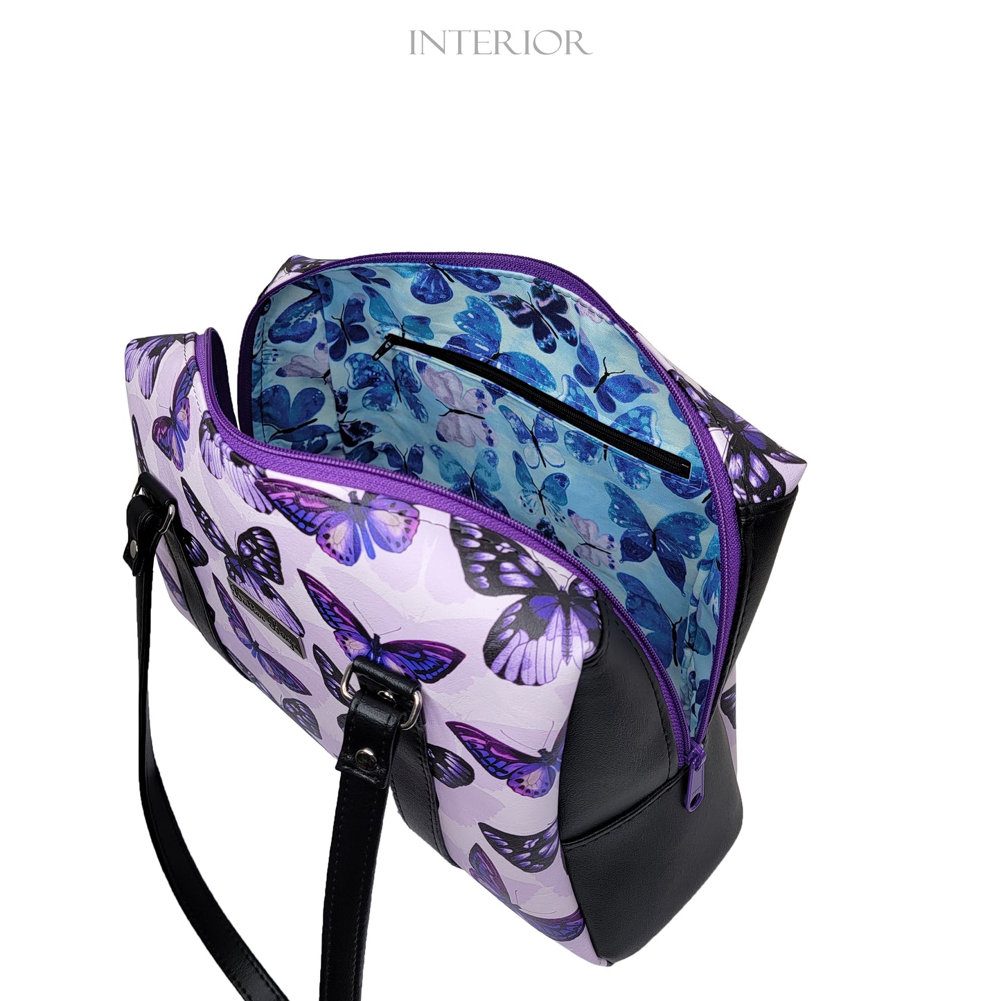 Purple Butterfly Colette Handbag