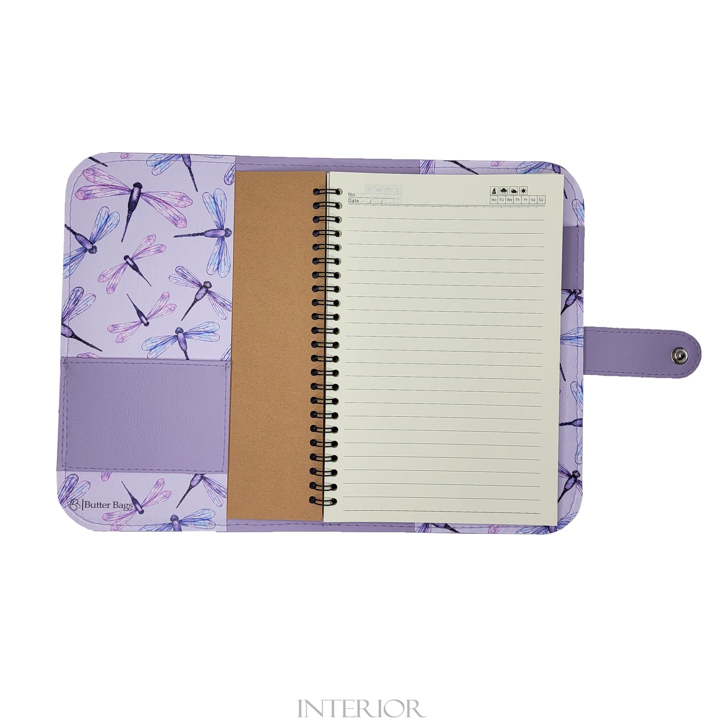 Dragonfly- Notebook & Cover (light purple)