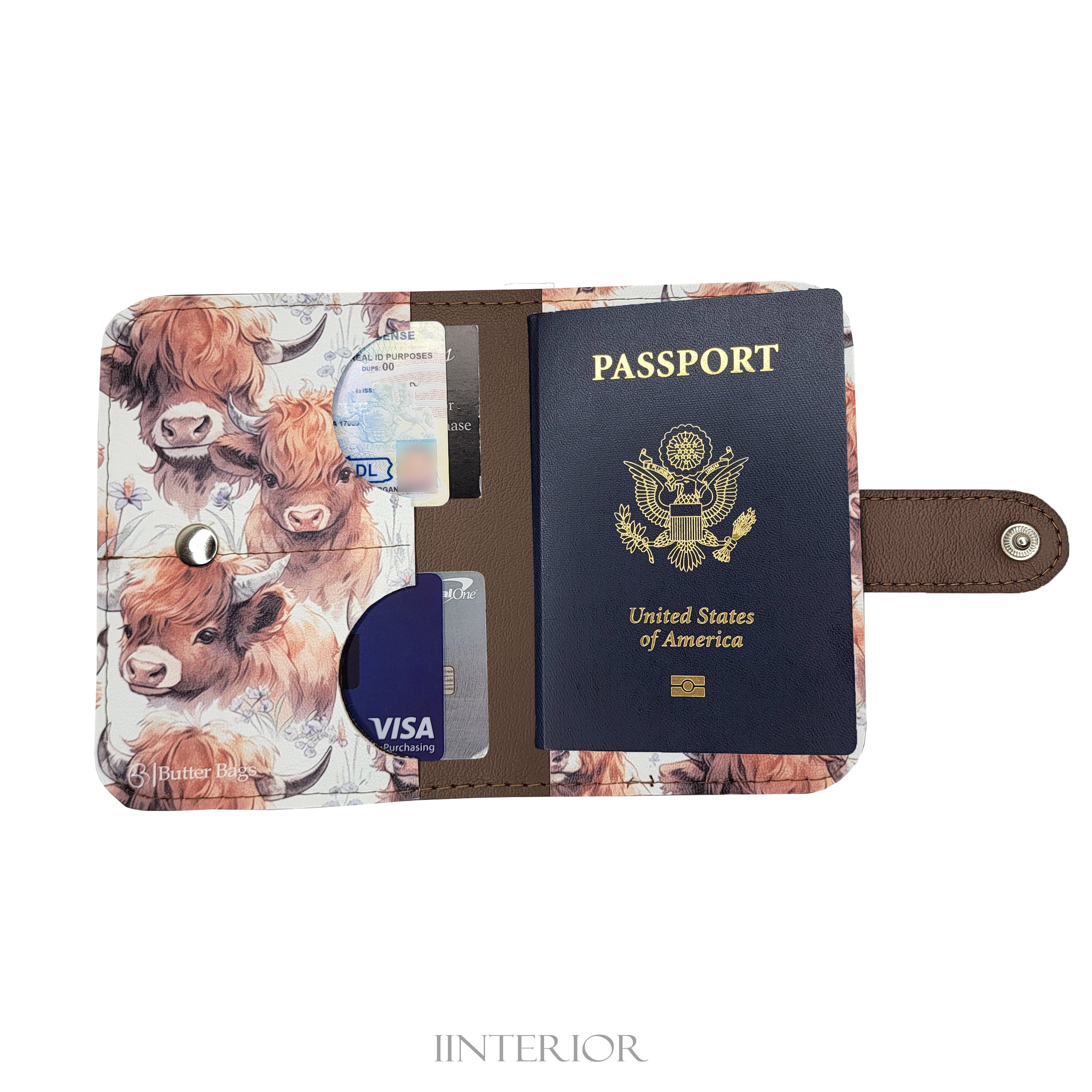 Passport Holder- Highland Cow