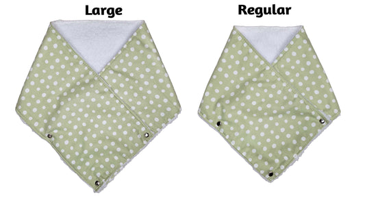 Pastel Green Polka Mini Scarf