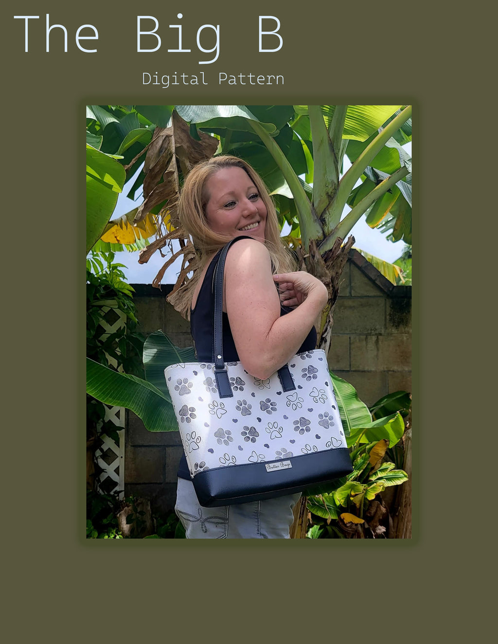 Big B Tote- Digital Pattern