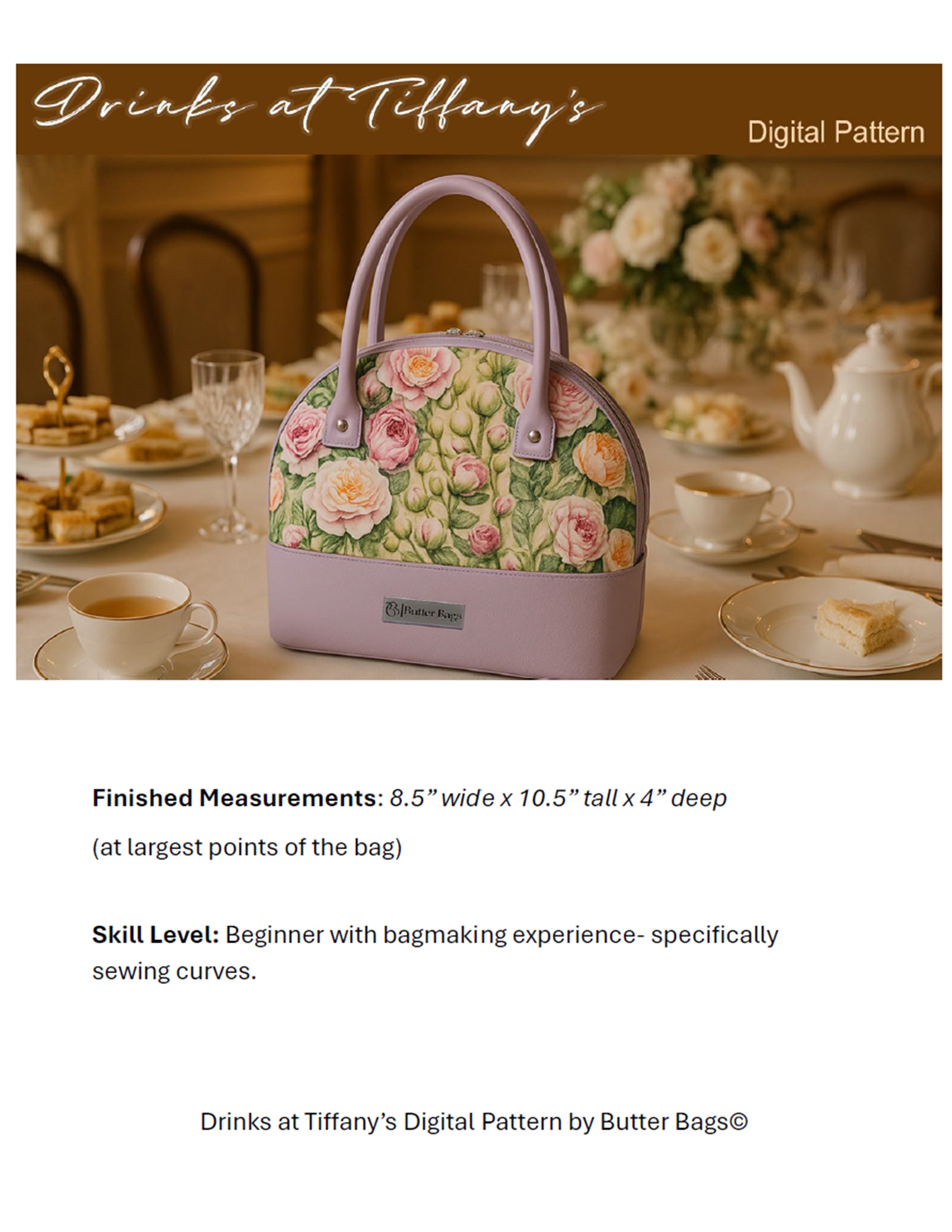 Drinks at Tiffany's- Digital Pattern