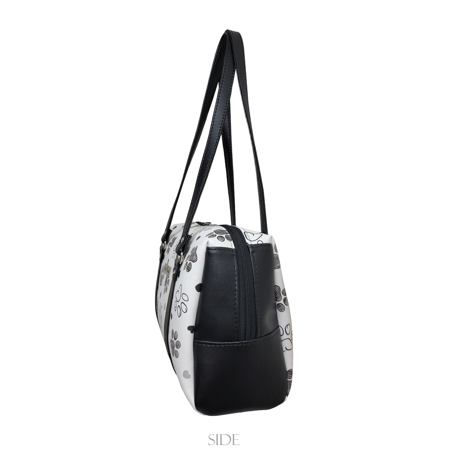Paw Print Colette Handbag (black)