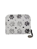 Paw Prints (black) Mini Zip Around Wallet