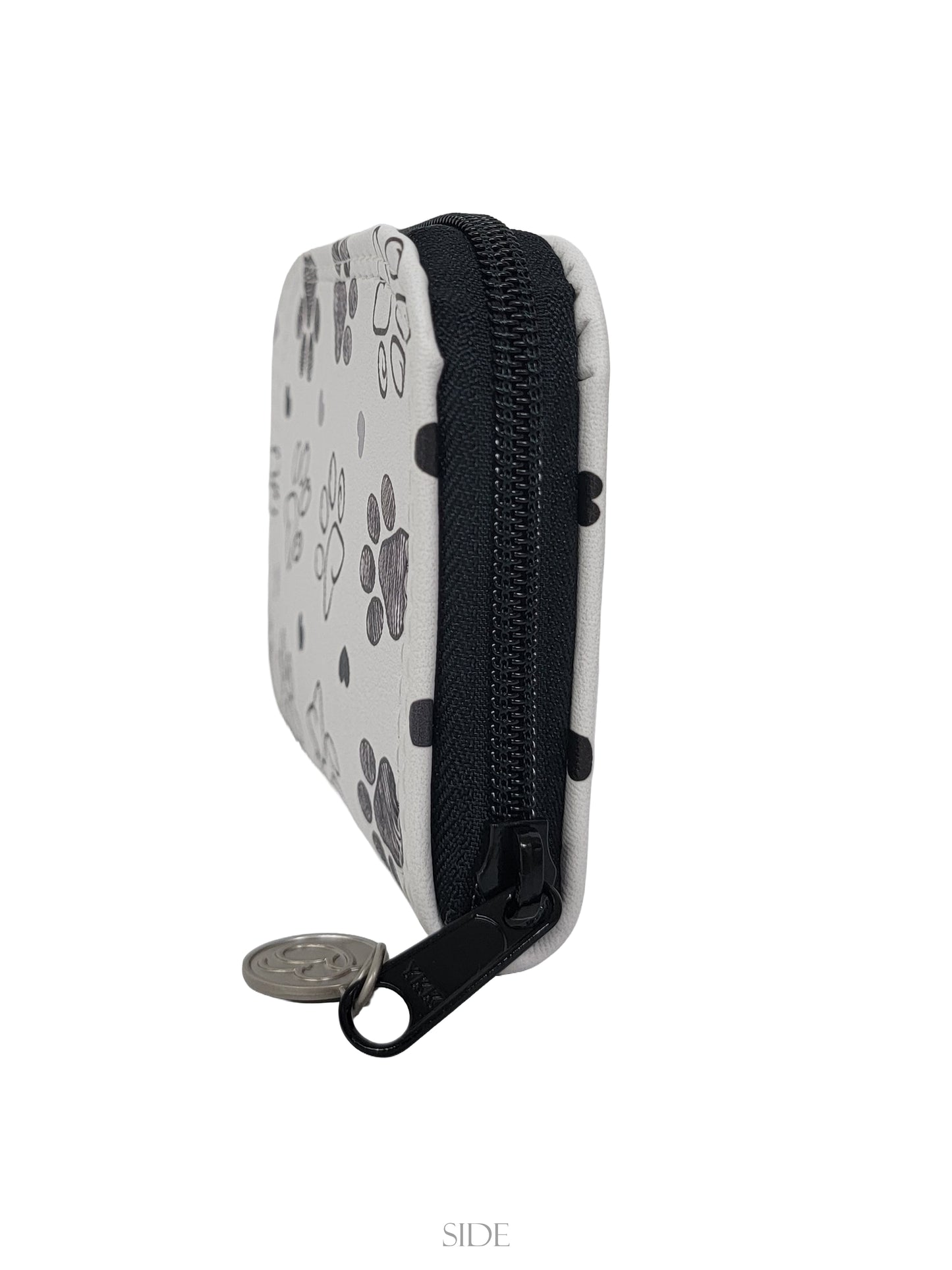 Paw Prints (black) Mini Zip Around Wallet