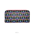 Peace Signs Zip Around Wallet