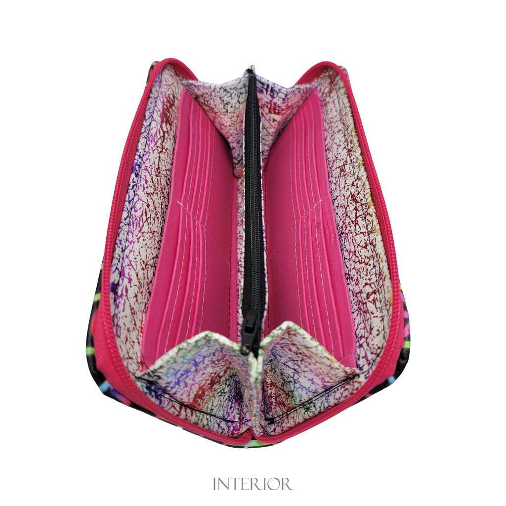 Peace Signs Zip Around Wallet