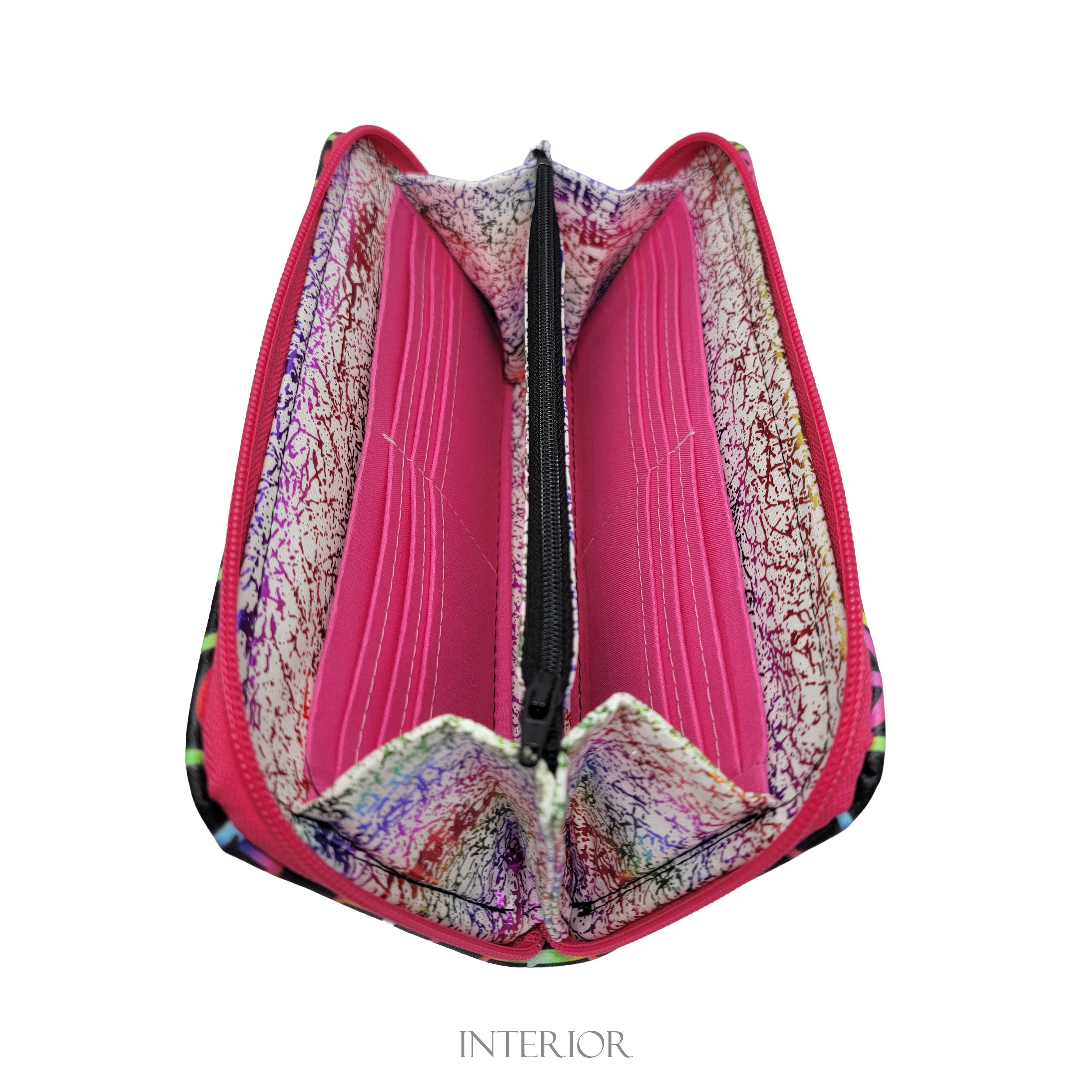 Peace Signs Zip Around Wallet