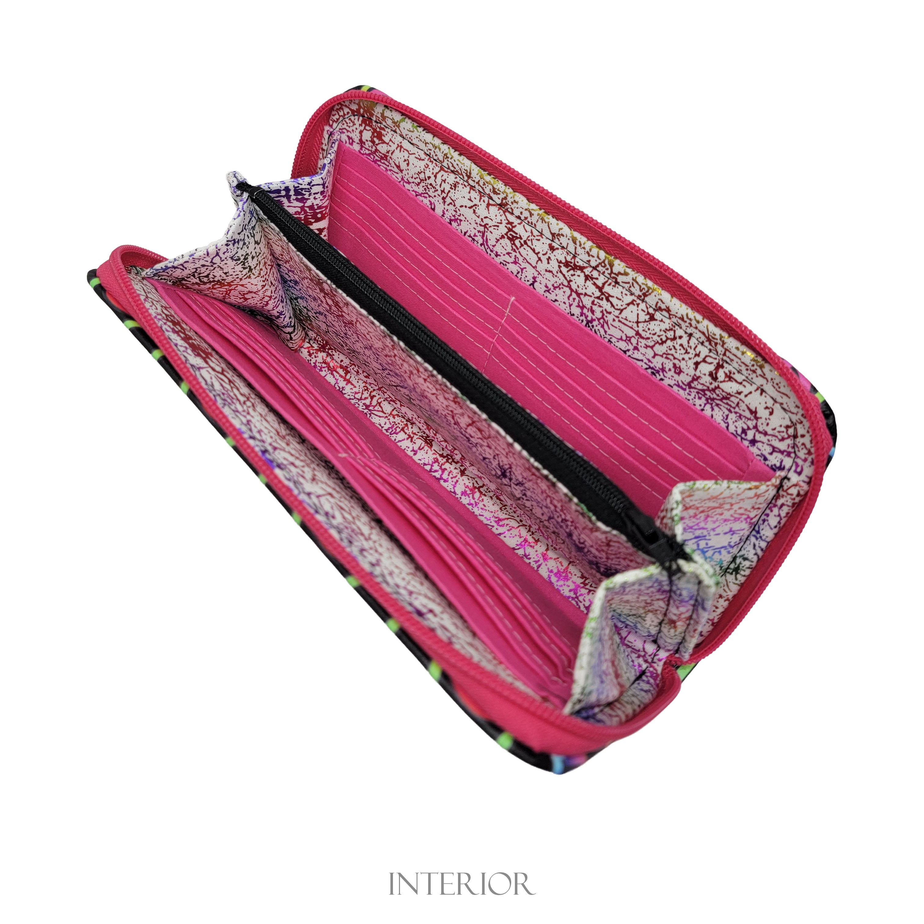 Peace Signs Zip Around Wallet