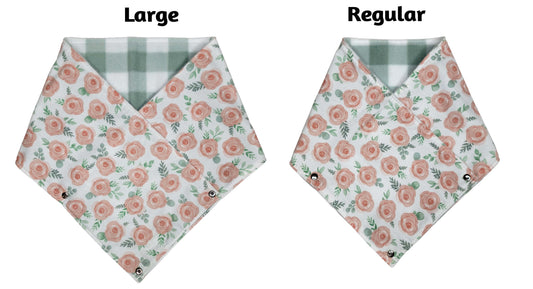 Peach Floral Mini Scarf