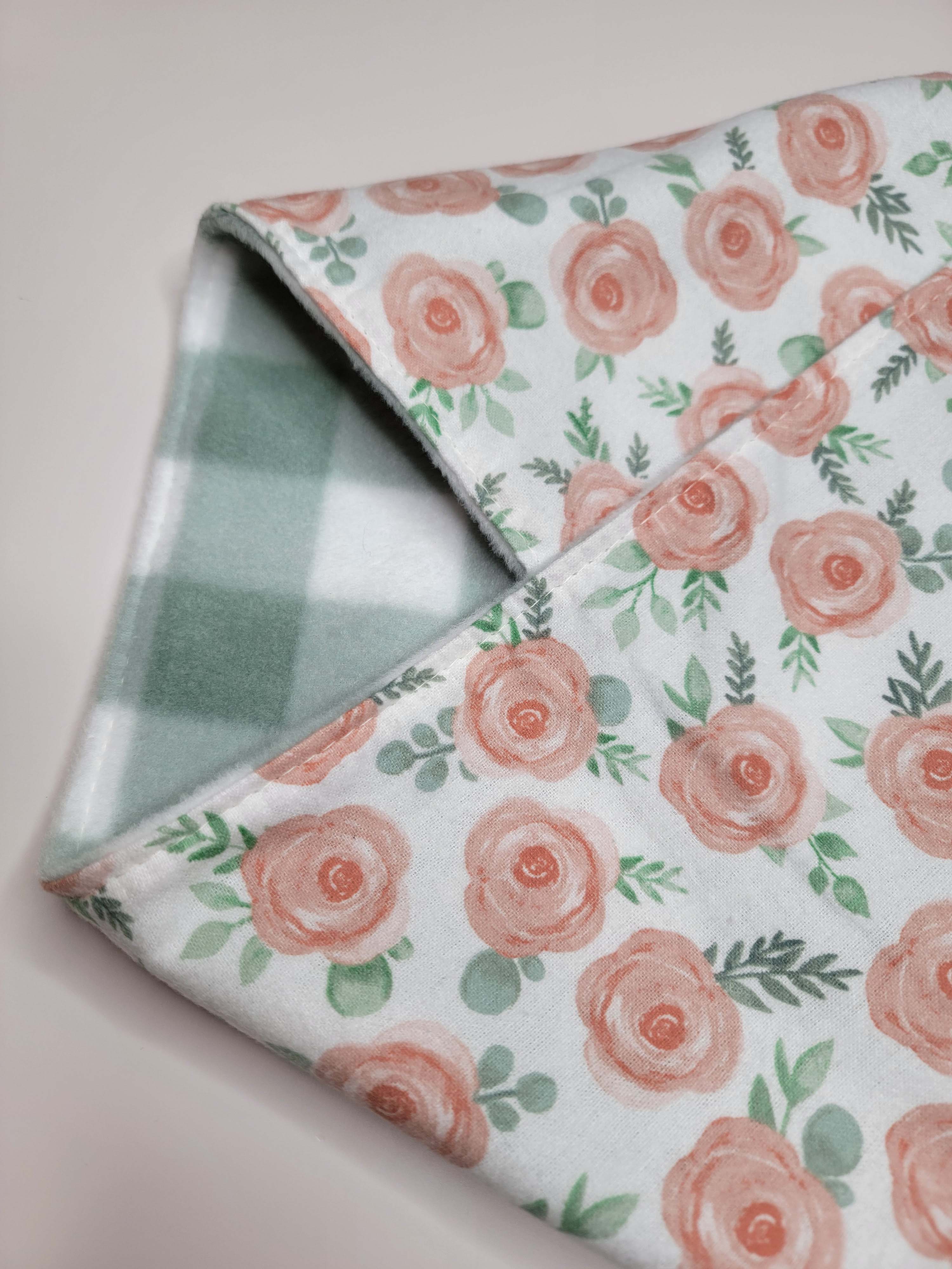 Peach Floral Mini Scarf
