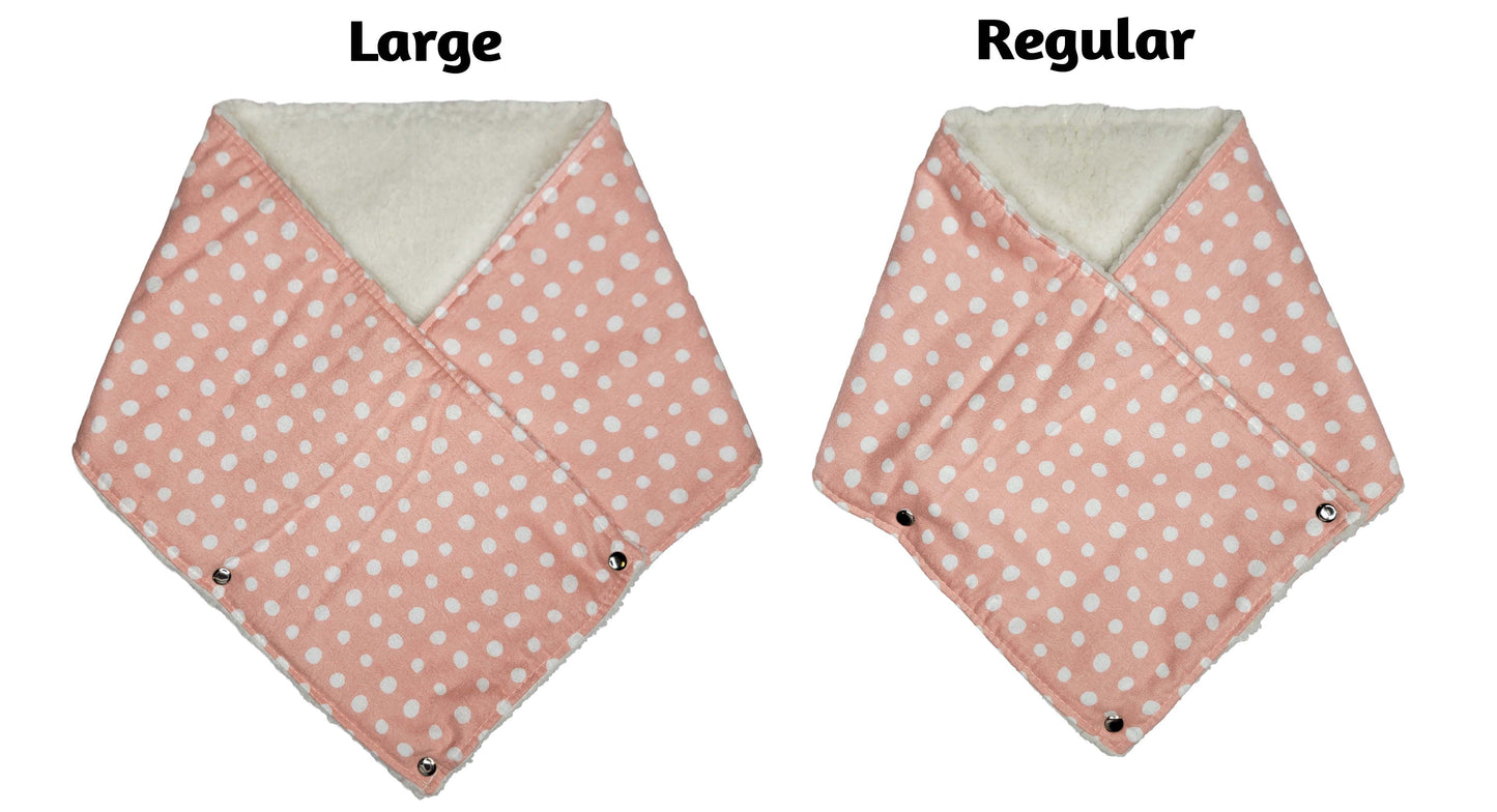 Peach Polka Mini Scarf