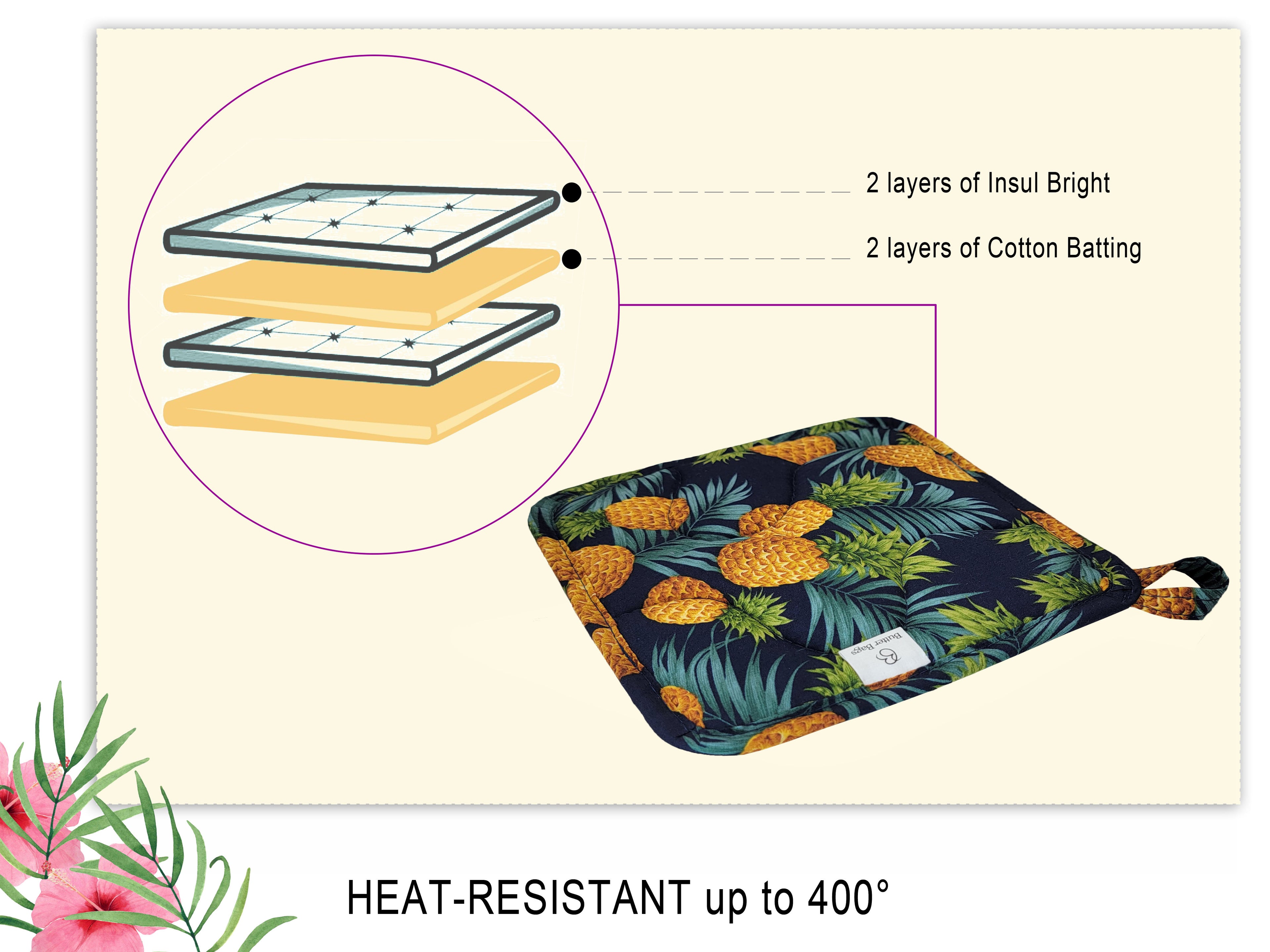 Pineapple Pot Holder Set