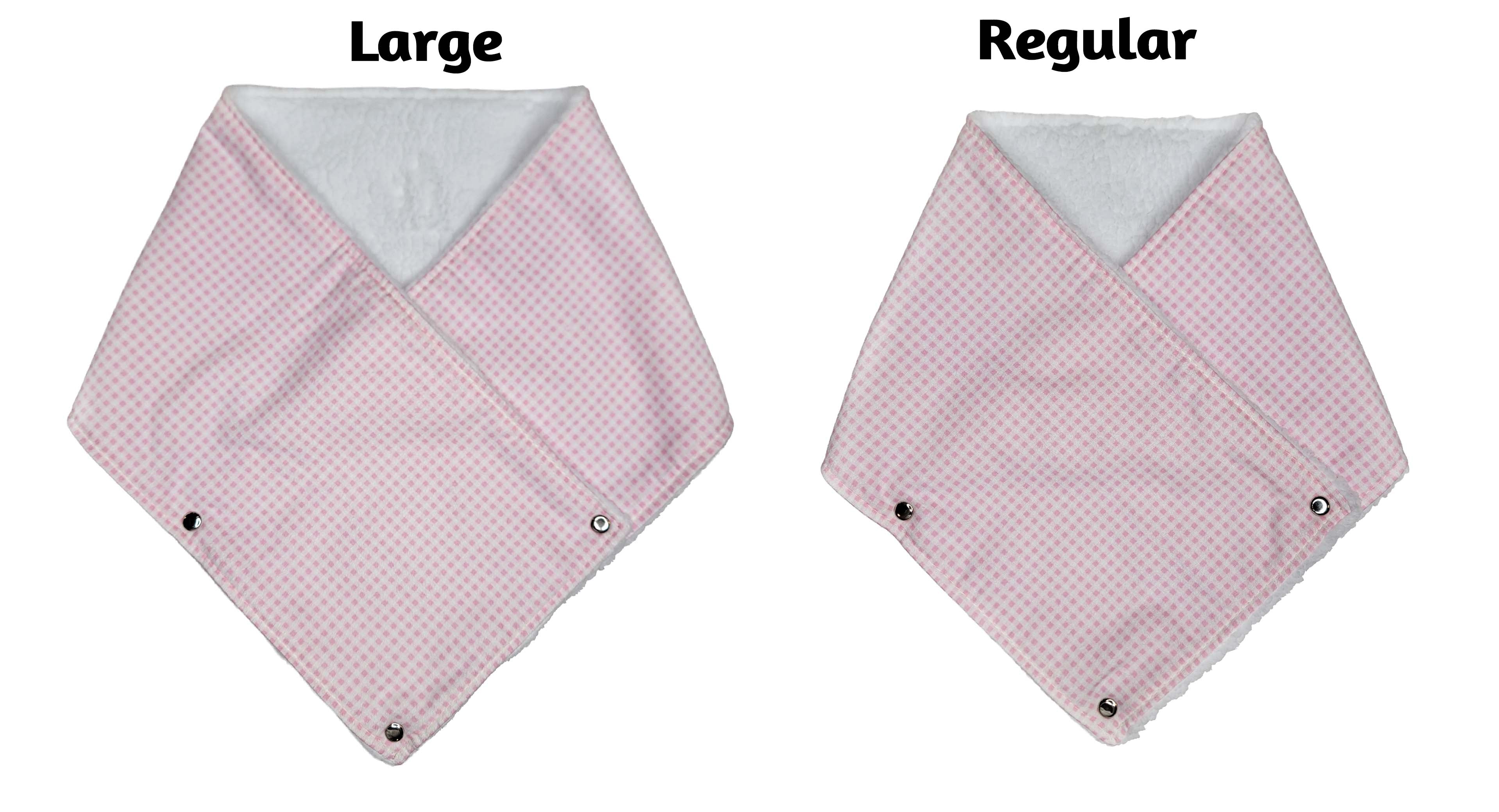 Pink Gingham Plaid Mini Scarf